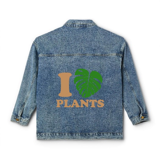 I love plants Classic Women's Denim Jackets