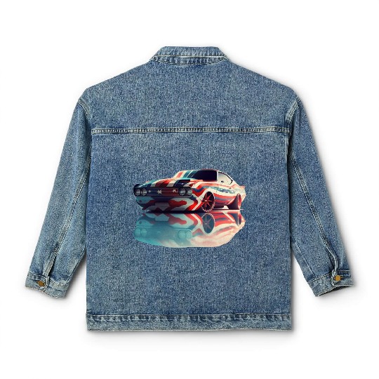 American pride and raw horsepower Classic Women's Denim Jackets
