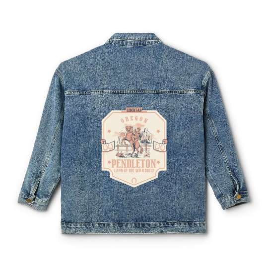 pendleton oregon wild west town Classic Women's Denim Jackets