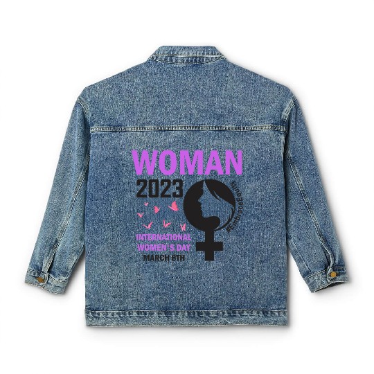 International Women's Day Embrace Equity 8 March Classic Women's Denim Jackets