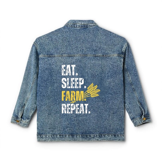 agriculture,Farmer Funny Classic Women's Denim Jackets