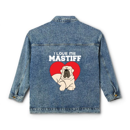 I Love Me Mastiff Classic Women's Denim Jackets