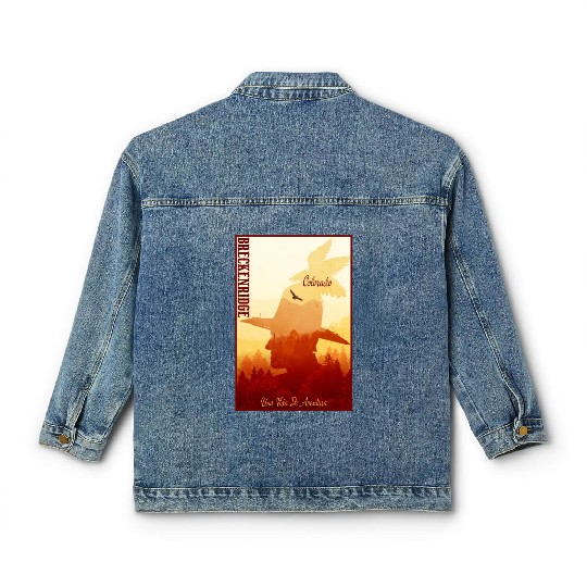 Breckenridge Colorado wild west town Classic Women's Denim Jackets