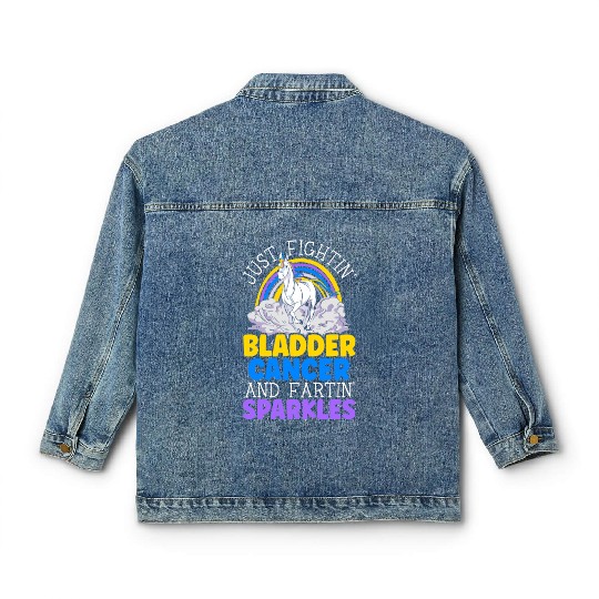 Bladder Cancer Warrior Bladder Cancer Awareness Classic Women's Denim Jackets