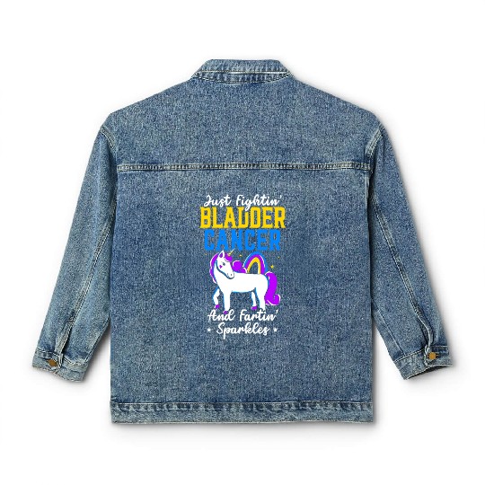 Bladder Cancer Warrior Bladder Cancer Awareness Classic Women's Denim Jackets