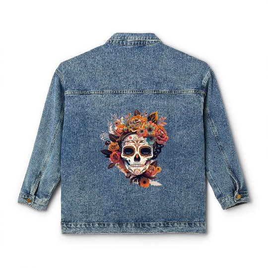 Frida Mexican frida kahlo woman painter art Classic Women's Denim Jackets