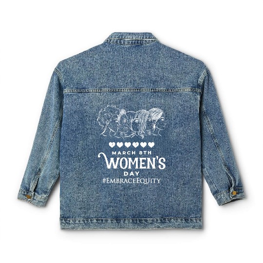International Women's Day Embrace Equity 2023 Classic Women's Denim Jackets