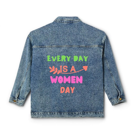 Embrace Equity Happy Women's DaY Classic Women's Denim Jackets
