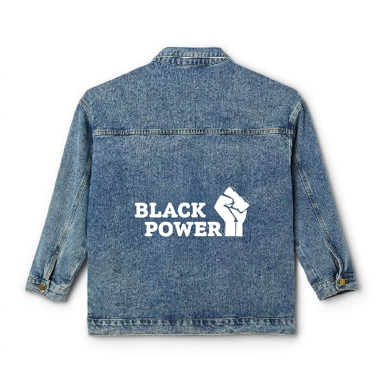 Black Power Classic Women's Denim Jackets