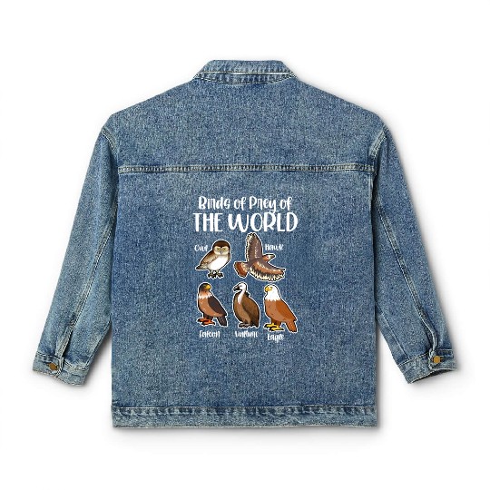Birds of Prey Of The World Classic Women's Denim Jackets