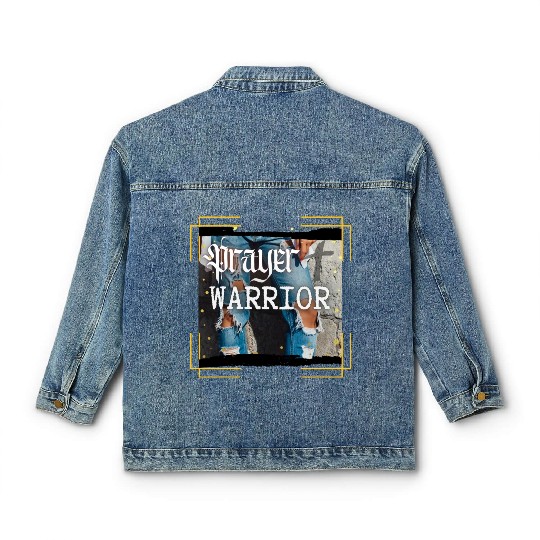 Prayer Warrior - Ripped Jeans Classic Women's Denim Jackets
