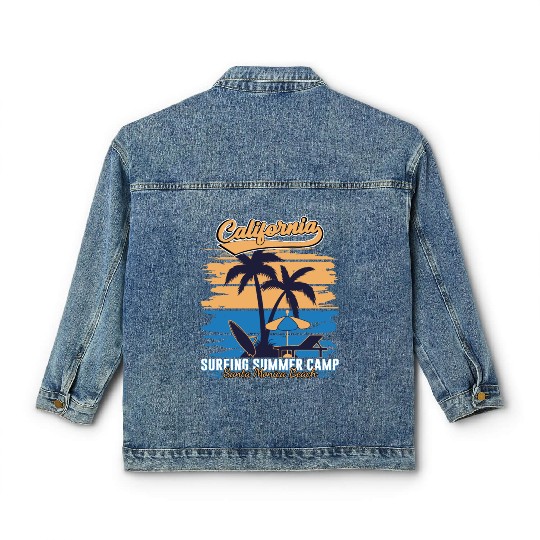 California Surfing Summer Camp Classic Women's Denim Jackets