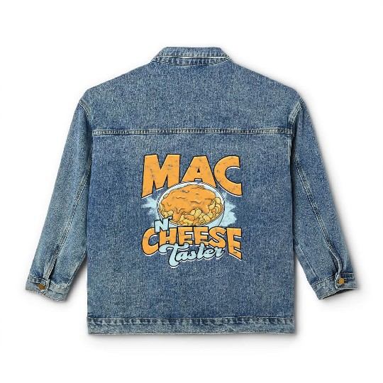 Mac N' Cheese Taster Pasta Food Macaroni Classic Women's Denim Jackets