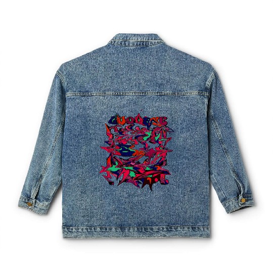 Dreamscapes of Melting Ice Cream Classic Women's Denim Jackets