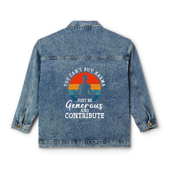 Spiritual Positive Sarcasm Ego Classic Women's Denim Jackets