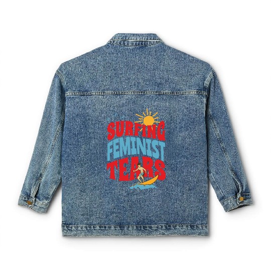 Surfing Liberal Tears Apparel Summer Time Classic Women's Denim Jackets