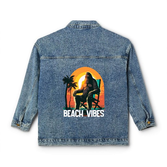 Vacation Beach Vibes Classic Women's Denim Jackets