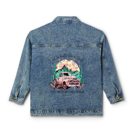 I Got A Heart Like a Truck Classic Women's Denim Jackets