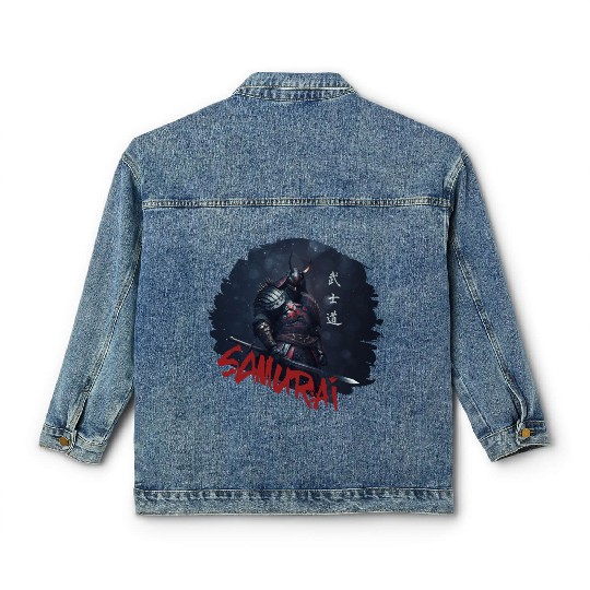 Samurai Warrior Classic Women's Denim Jackets