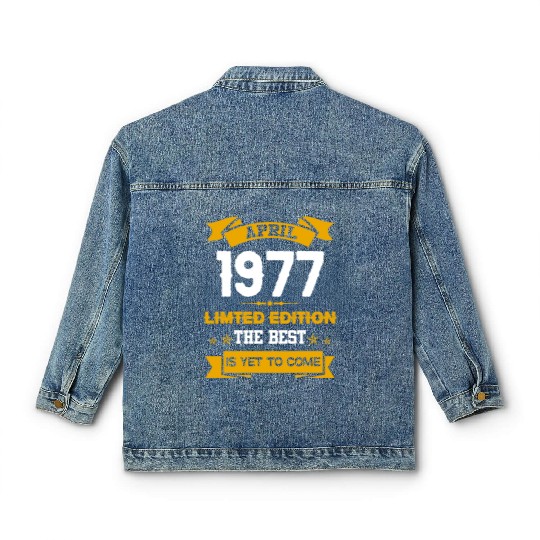 April 1977 Birthday Surprise Classic Women's Denim Jackets