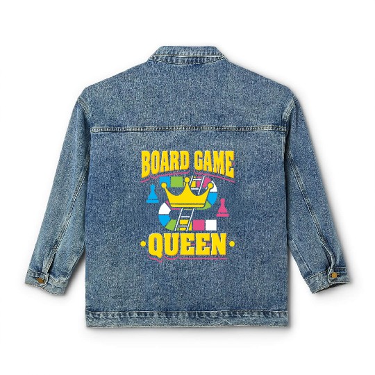 Board Game Queen Classic Women's Denim Jackets
