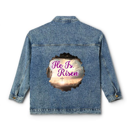 He Is Risen! Classic Women's Denim Jackets
