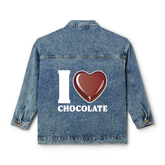 I Love Chocolate Classic Women's Denim Jackets