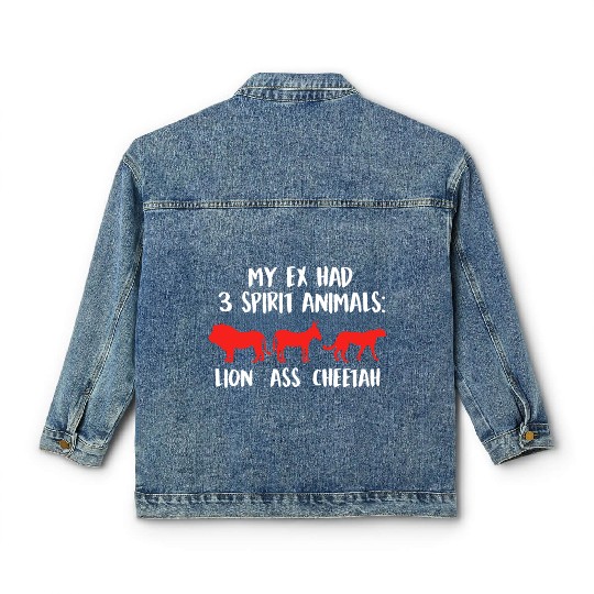 Bad Ass Divorce Party Ex Wife Happy Divorce Classic Women's Denim Jackets