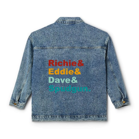 Richie& Eddie& Dave& Spudgun-Retro Funny Movie Ner Classic Women's Denim Jackets