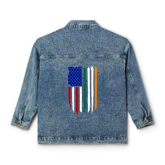US Immigrant Indigenous USA Immigrants america Classic Women's Denim Jackets