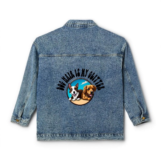 Dog Hair Is My Glitter Classic Women's Denim Jackets