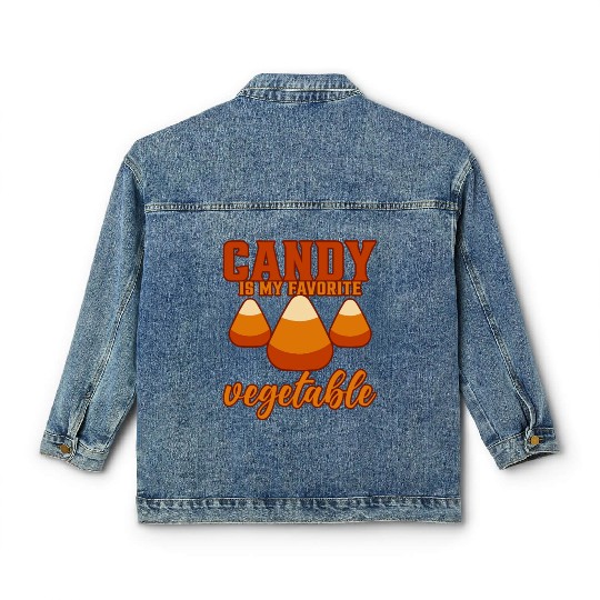 Candy Is My Favorite Vegetable 4 Classic Women's Denim Jackets
