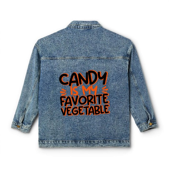Candy Is My Favorite Vegetable 3 Classic Women's Denim Jackets