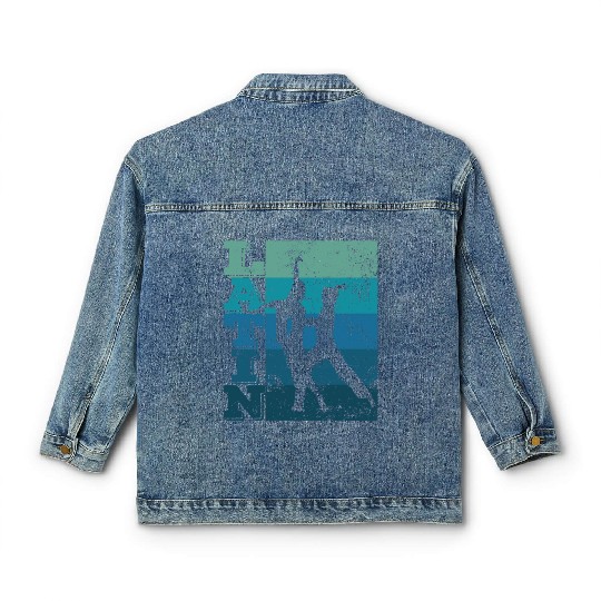 Latin Dance Couple Retro Dancer Classic Women's Denim Jackets