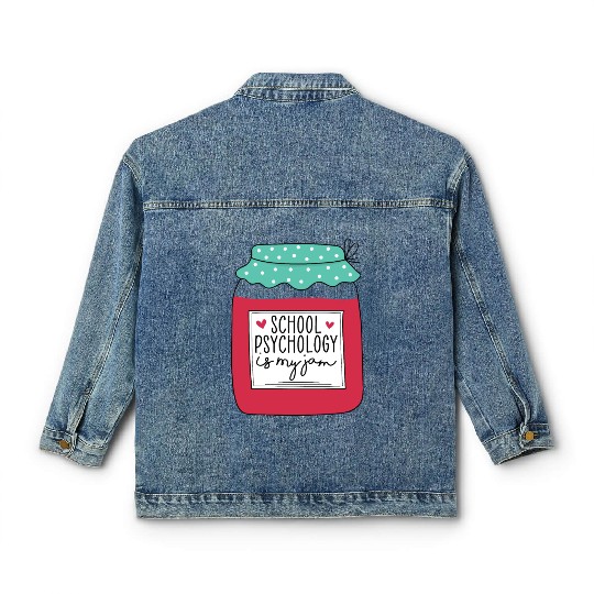 School Psychology is my Jam Classic Women's Denim Jackets