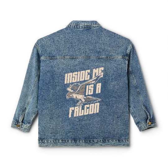 Inside Me Is A Falcon Bird Owner Falconry Classic Women's Denim Jackets