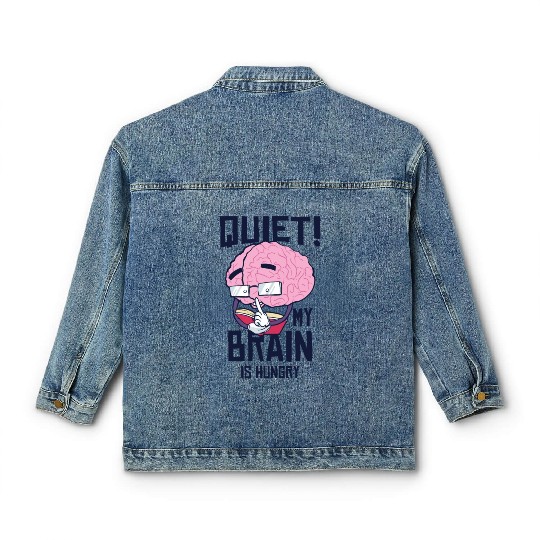 Book Lover Brain Reading Books Literature Classic Women's Denim Jackets
