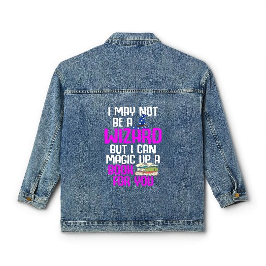 Librarian Bookworm Book Nerd Reading Library Classic Women's Denim Jackets