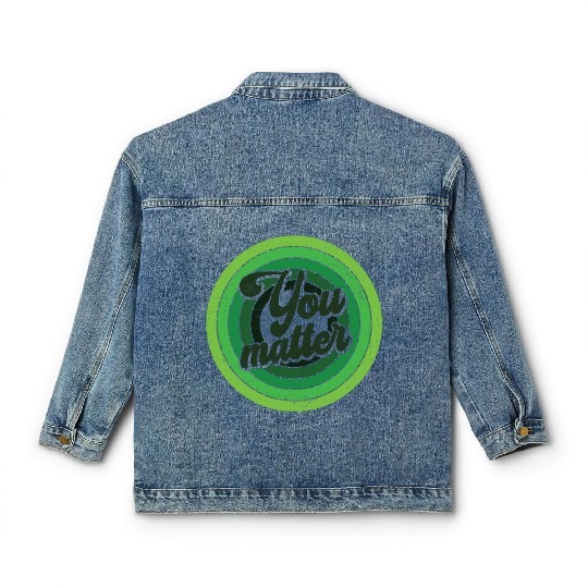 You Matter Green Mental Health Classic Women's Denim Jackets