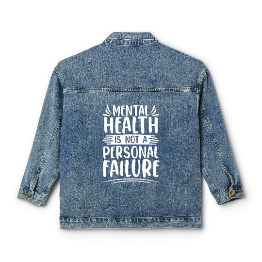 Psychology Psychologist Mental Health Awareness Classic Women's Denim Jackets