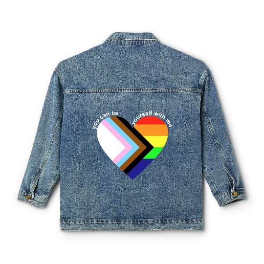 You Can Be Yourself With Me Classic Women's Denim Jackets