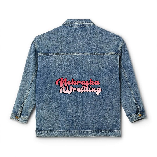 Nebraska Wrestling (State Colors) Classic Women's Denim Jackets