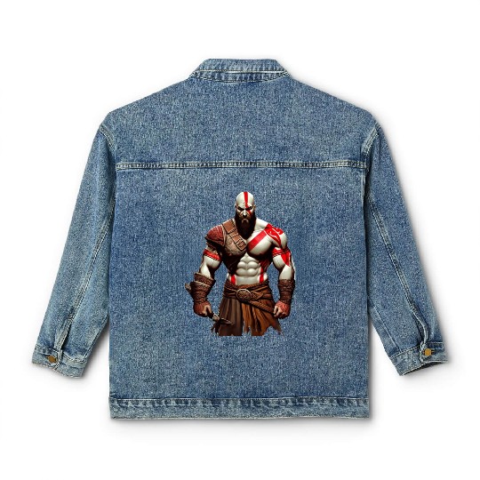 iconic Kratos, the God of War Classic Women's Denim Jackets