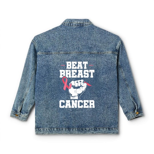 Beat Breast Cancer Advocacy Breast Cancer Classic Women's Denim Jackets