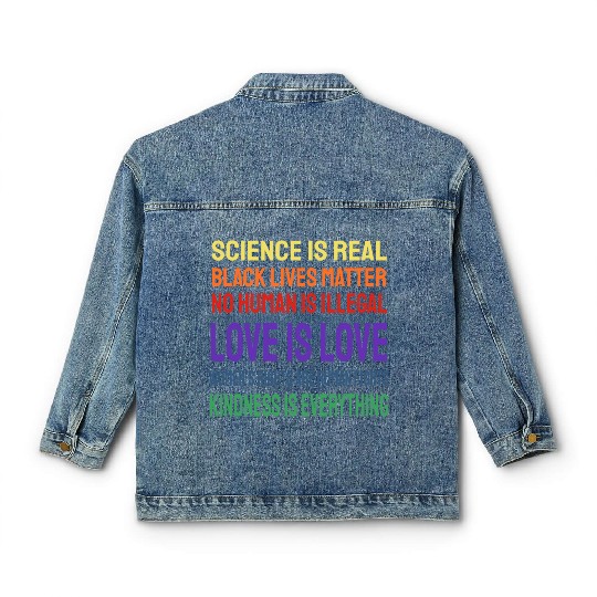Science Is Real Black Lives Matter Classic Women's Denim Jackets