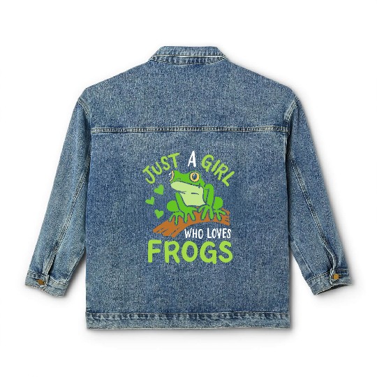 Frog Toad Frog Lover Classic Women's Denim Jackets