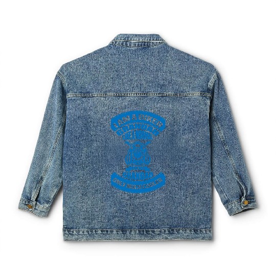 I M A BIKER GRANDAD LIKE A NORMAL GRANDAD Classic Women's Denim Jackets
