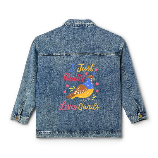 Quail Quail Lover Quail Owner Classic Women's Denim Jackets