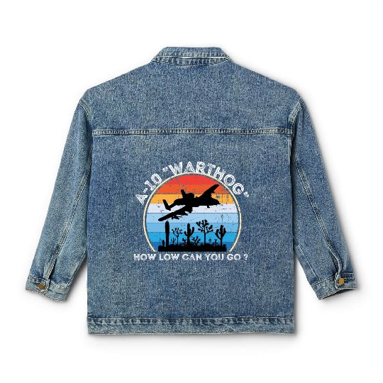 A-10 Warthog How low can you go ? Classic Women's Denim Jackets