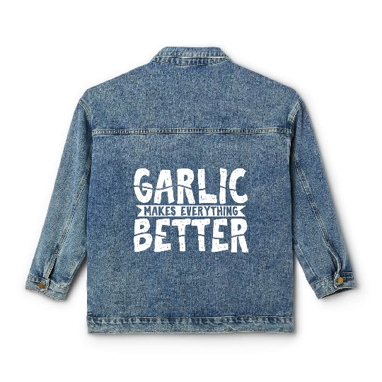 Garlic Garlic Lover Cooking Classic Women's Denim Jackets